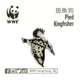 Mai Po Bird Pin - Pied Kingfisher | 米埔雀鳥 - 斑魚狗