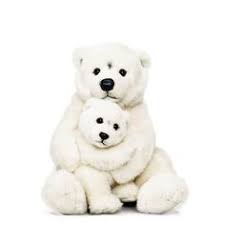 Polar Bear mother & child 28cm | 北極熊親子公仔28cm